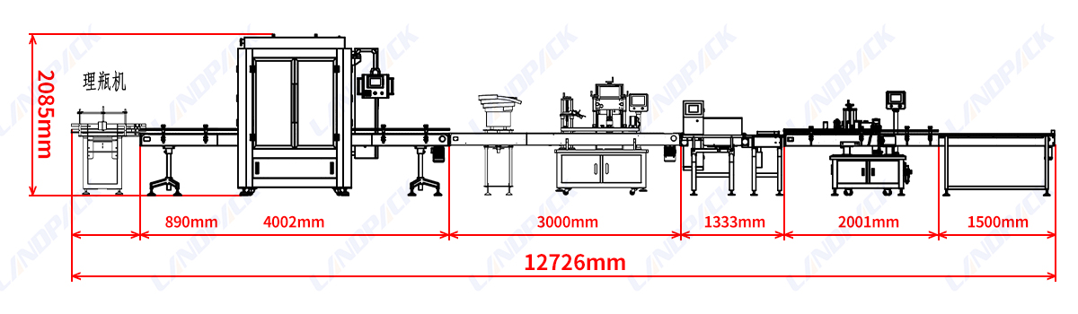 Automatic Shampoo Filling Capping And Labeling Line