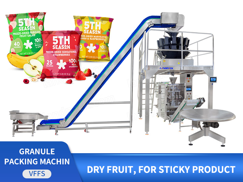 Automatic Dried Fruit Prunes Vertical Pouch Weighing Filling Packaging Machine