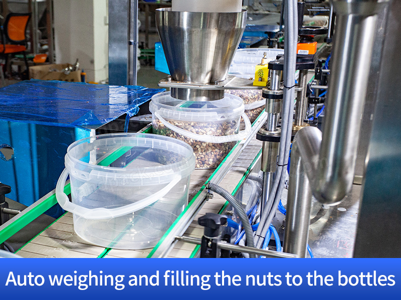 Automatic Beans Cashew Nut Bottle Filling Capping Line