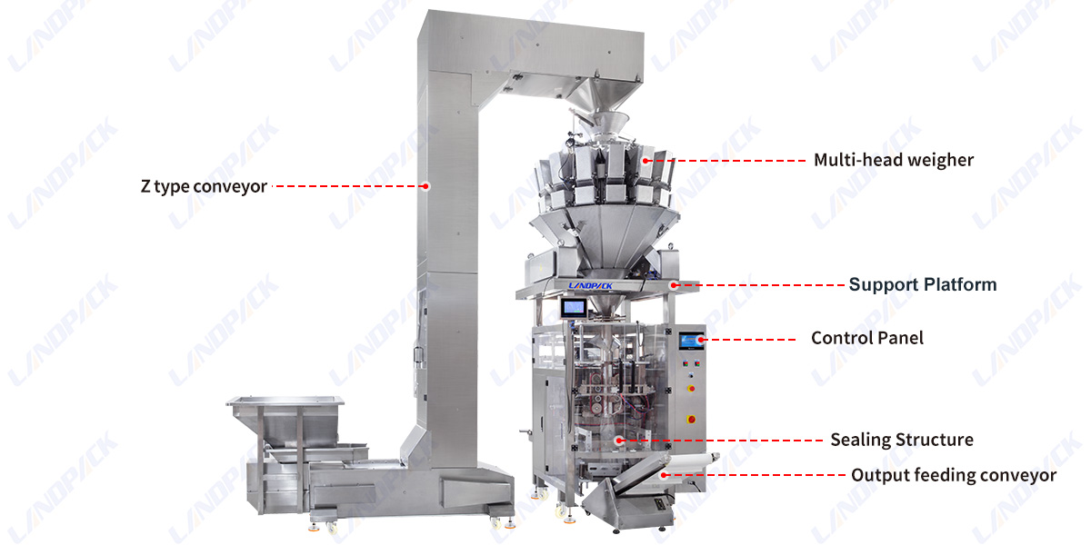 Multi Function Dry Food Frozen Food Vertical Packing Machine