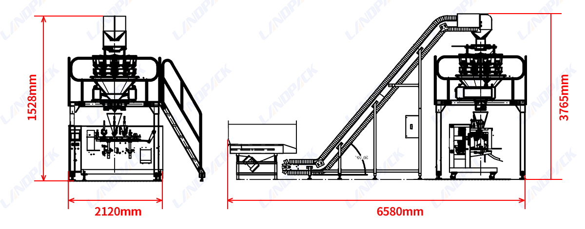 Automatic Doypack Premade Pouch Packing Machine for Sticky Prunes and Nuts
