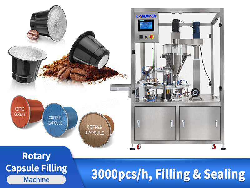 Automatic Coffee Capsules Filling and Sealing Machine