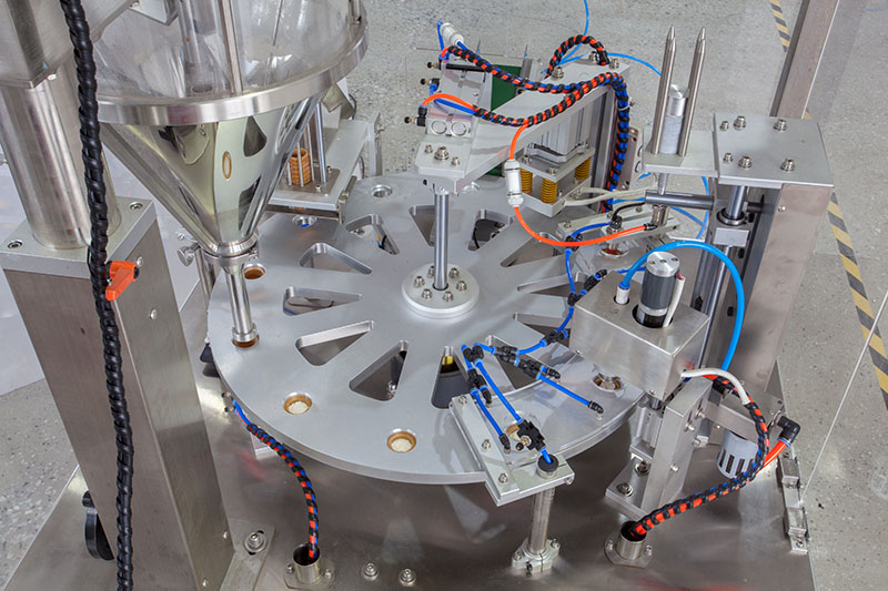 Automatic Coffee Capsules Filling and Sealing Machine