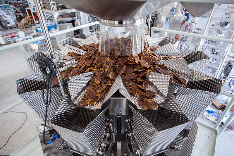 Automatic Premade Bag Beef Jerky Packing Machine With Multihead Weigher