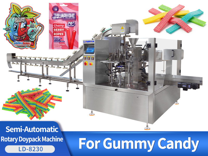 Gummy Candy Packaging Machine Rotary Pouch Filling Machine