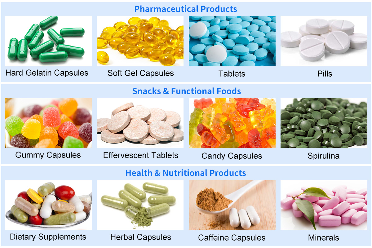 Automatic Vitamin Gummy Counting Packaging Machine Filling Line