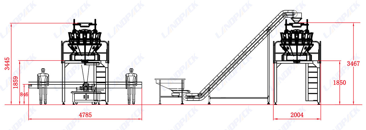 Automatic Fastener Weighing Packing Machine Box Filling Machine