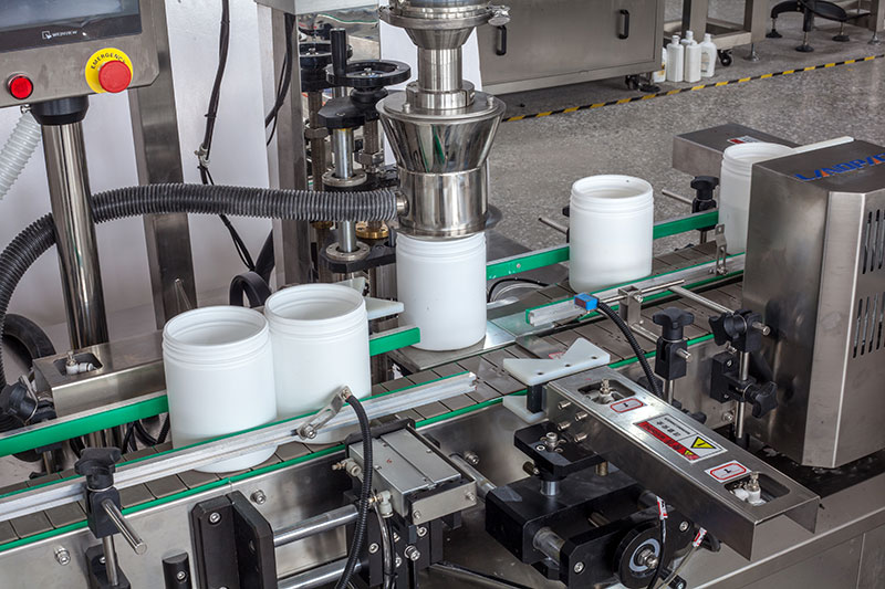 Automatic Powder Filling Machine | Protein Powder Filling Capping Machine Line