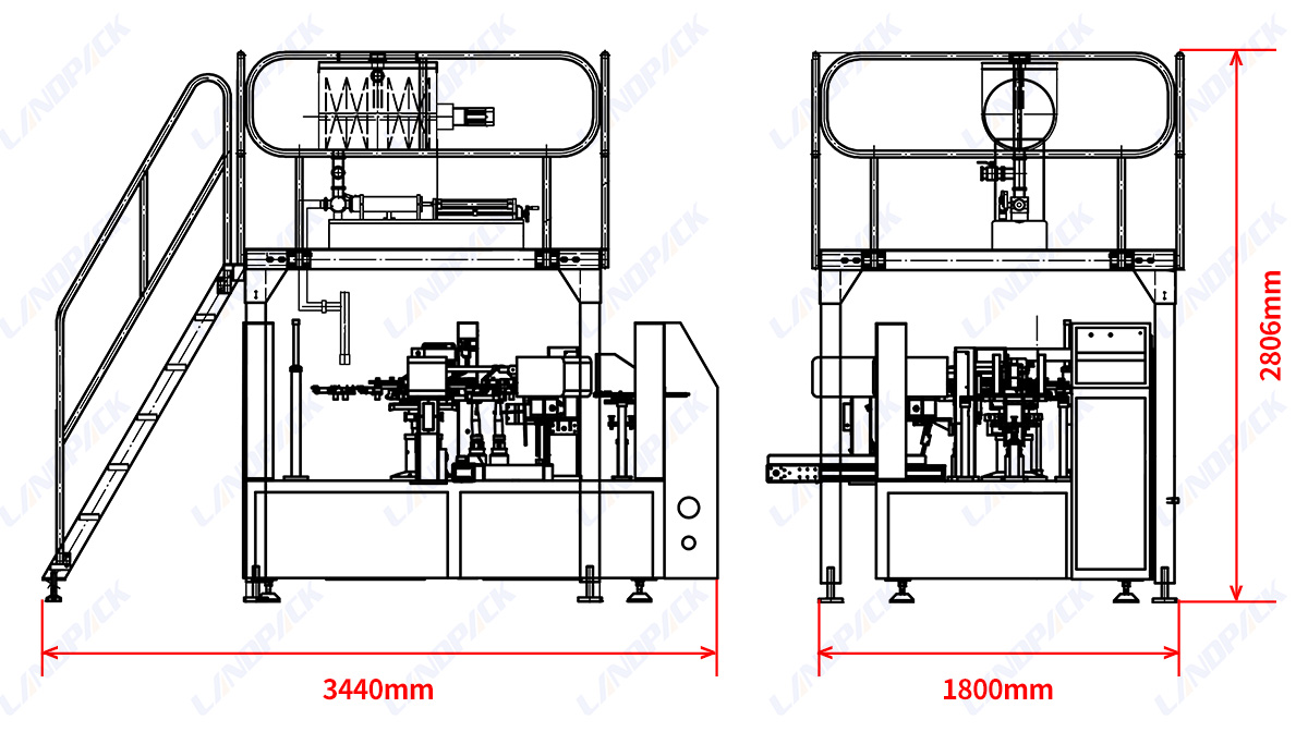 Mayonnaise Spout Pouch Filling Sealing Machine | Rotary Doypack Pouch Packing Machine
