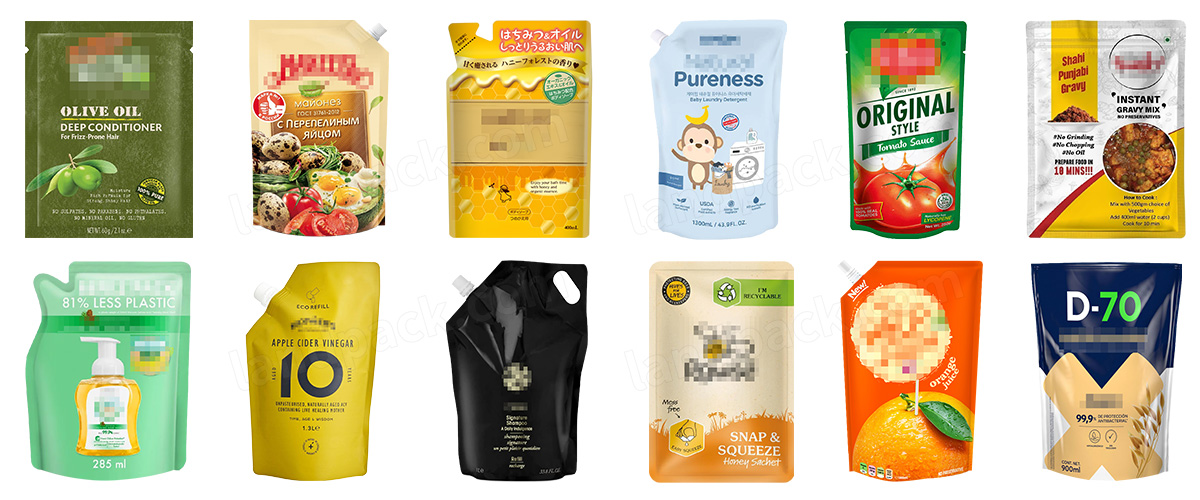 Mayonnaise Spout Pouch Filling Sealing Machine | Rotary Doypack Pouch Packing Machine