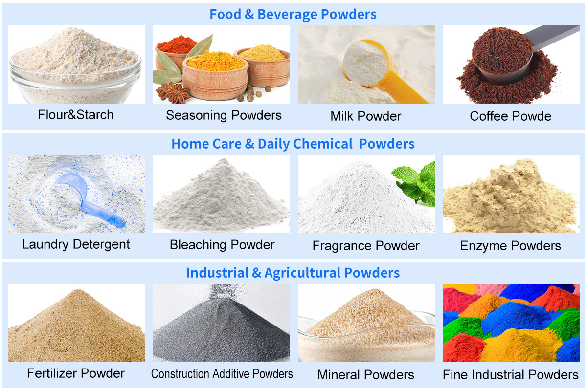 Automatic Flour Packing Machine Vertical Powder Packaging Machine with Industrial Vacuum