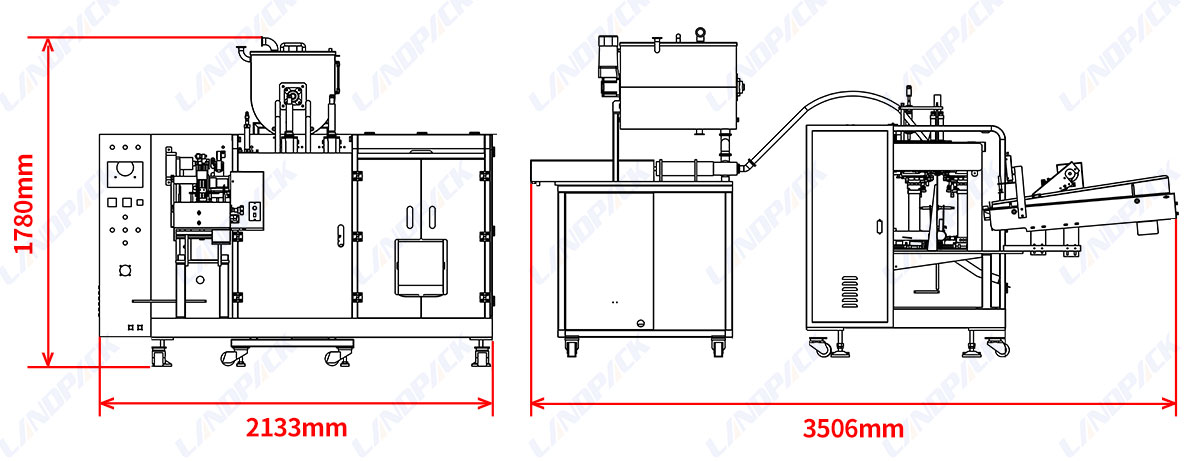 Sauce Packing Machine | M Shape