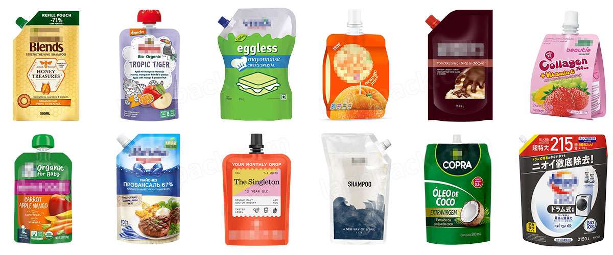 Spout Pouch Filling Capping Machine With CIP and Pouch Feeding System