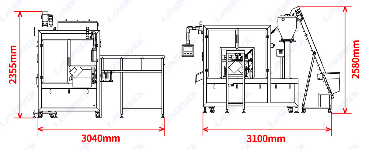 Spout Pouch Filling Capping Machine With CIP and Pouch Feeding System