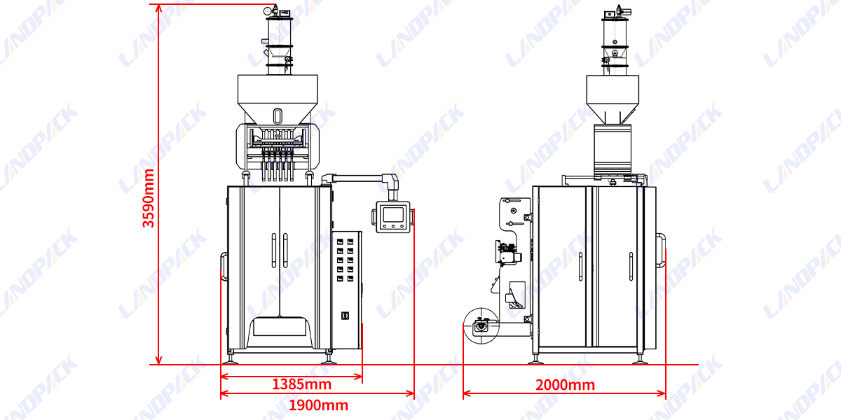High Speed Coffee Powder Packing Machine 3 In 1 Multi Lane Stick Packing Machine