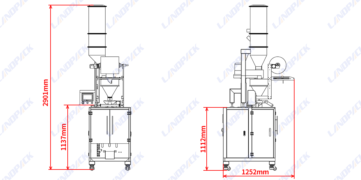 Automatic Protein Powder Packing Machine 100g-5kg Vertical Packaging Machine