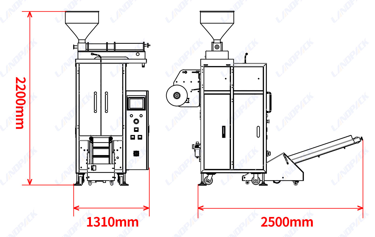 Paste Sachet Packing Machine Single Lane Shaped Pouch Packaging Machine
