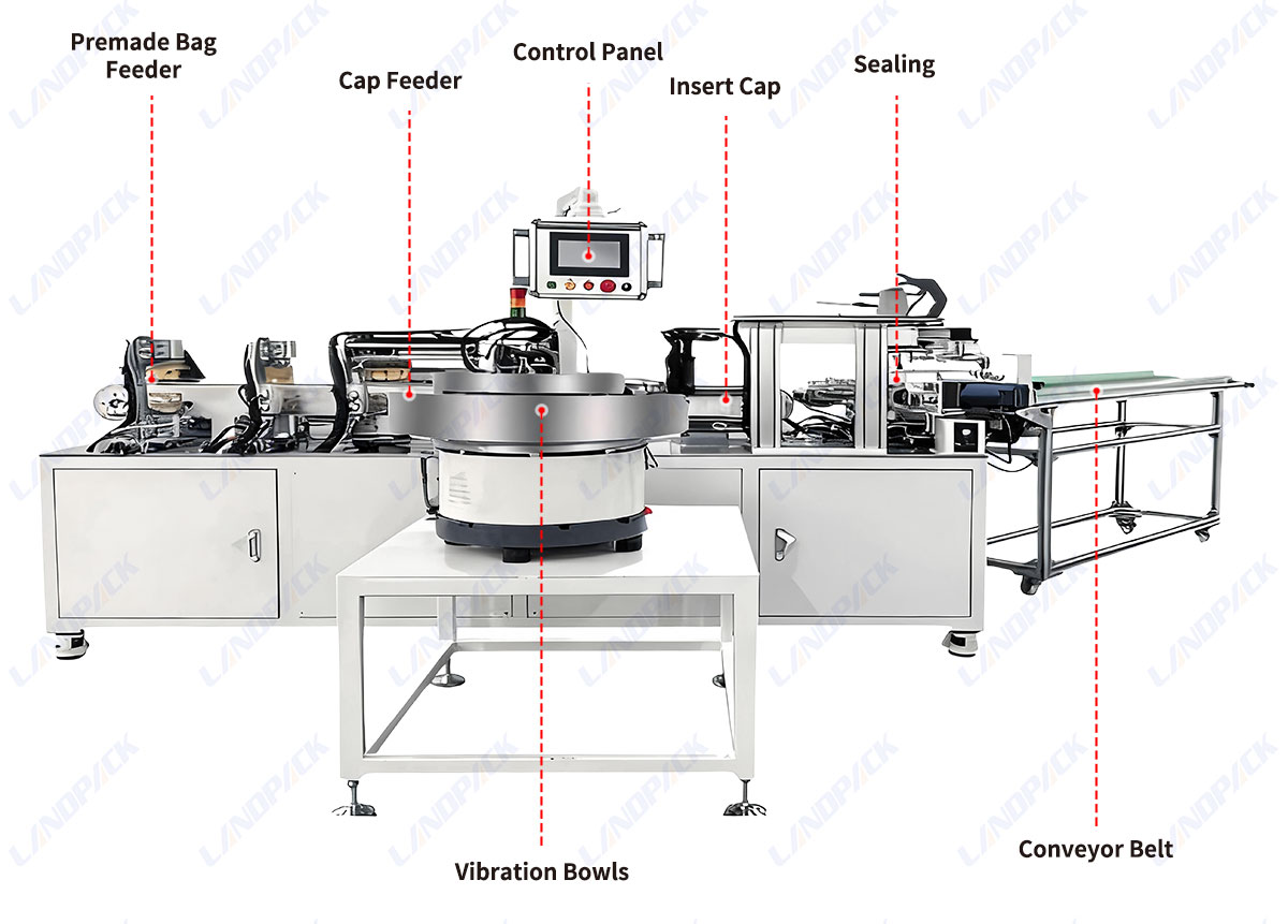 Automatic Spout Inserting Machine | Juice Ketchup Spout Sealing Machine