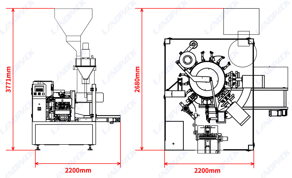Coffee Packaging Machine Premade Pouch Doypack Packing Machine