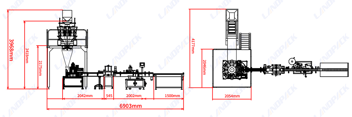 Rotary Cup Filling and Sealing Machine Snack Cup Filling Machine