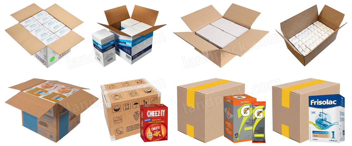 Automatic Carton Case End of Line Packaging Machinery With End Load Cartoner