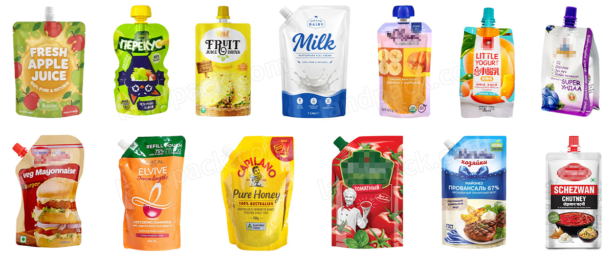 Automatic Liquid Spout Pouch Filling Machine with Automatic CIP Cleaning Function