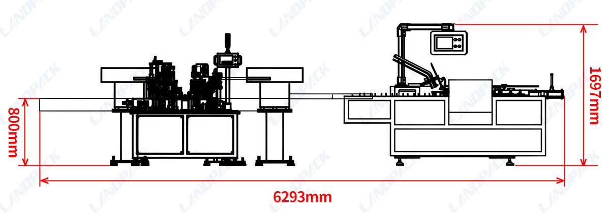 Liquid Bottle Case Packing System and Perfume Oil Cartoning Machine