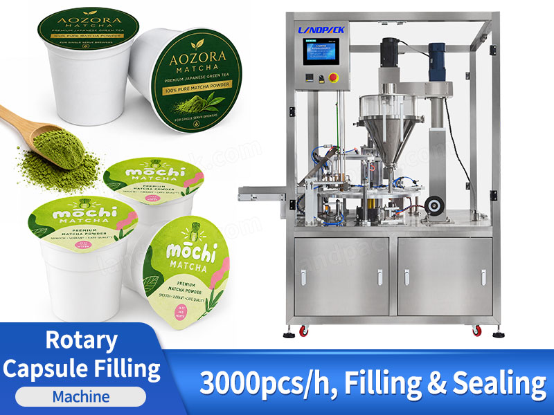 Automatic Tea Powder Packing Machine Matcha Powder Capsules Filling Sealing Machine
