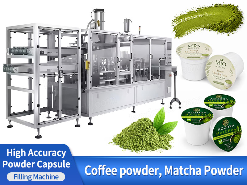Automatic Cup Filler Sealer Matcha Tea Powder Filling and Sealing Machine