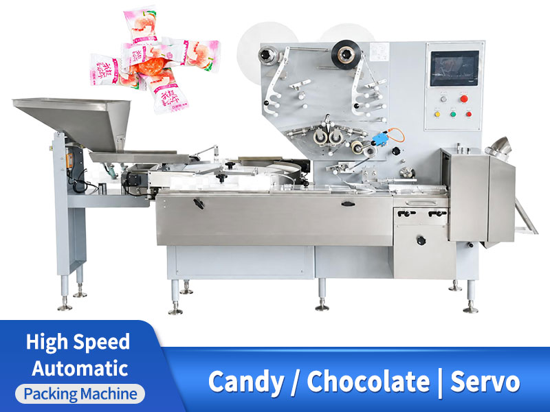 High Speed Candy Packing Machine Automatic Confectionery Flow Wrapping Machine