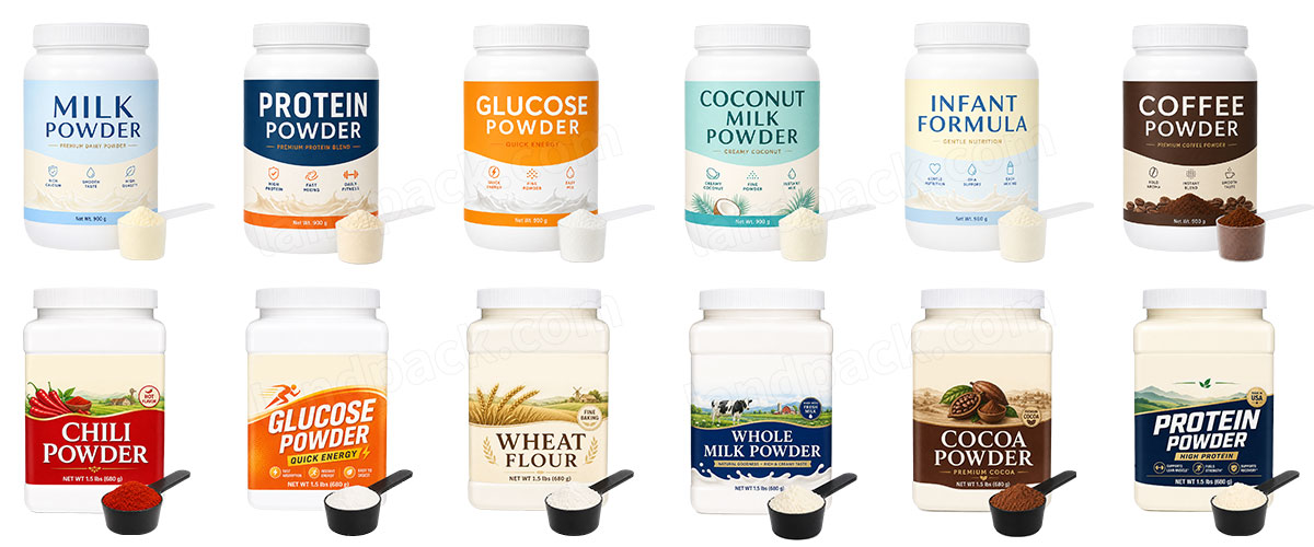 Milk Powder Bottle Filling Capping Labeling Line with UV Sterilization