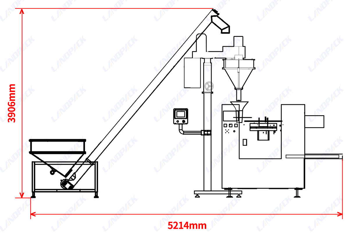 Automatic Stand Pouch Packing Machine Powder Doypack Filling and Sealing Machine