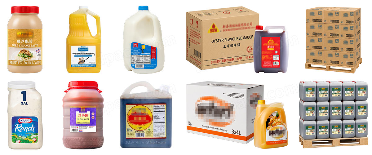 Automatic Packaging Systems Bottle Liquid Filling and Cartoning Palletizing Line