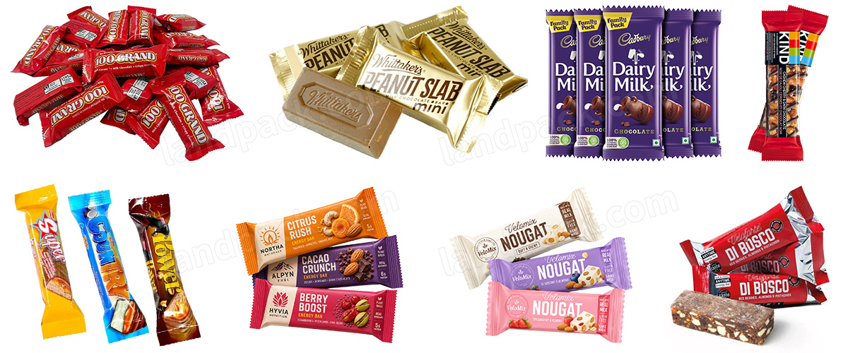 High Speed Candy Packing Machine 9 Servo Control Toffee Flow Packaging Machine
