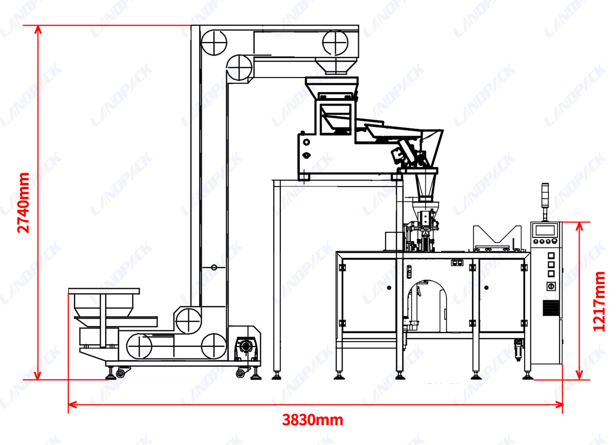 High Quality M Shape Pouch Packing Machine | Mini Doypack Machine