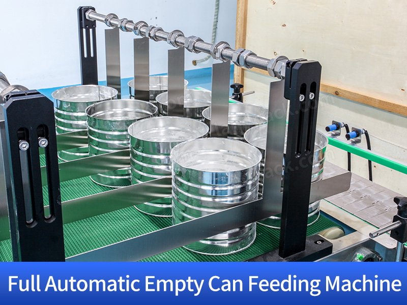 Automatic Milk Powder Tin Packing Machine Can Filling Vacuum Nitrogen Seaming Line