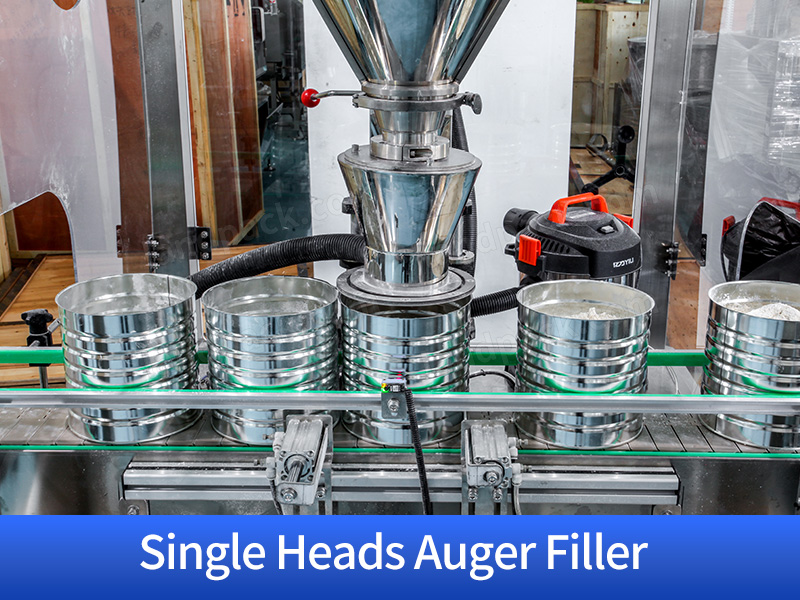 Automatic Milk Powder Tin Packing Machine Can Filling Vacuum Nitrogen Seaming Line