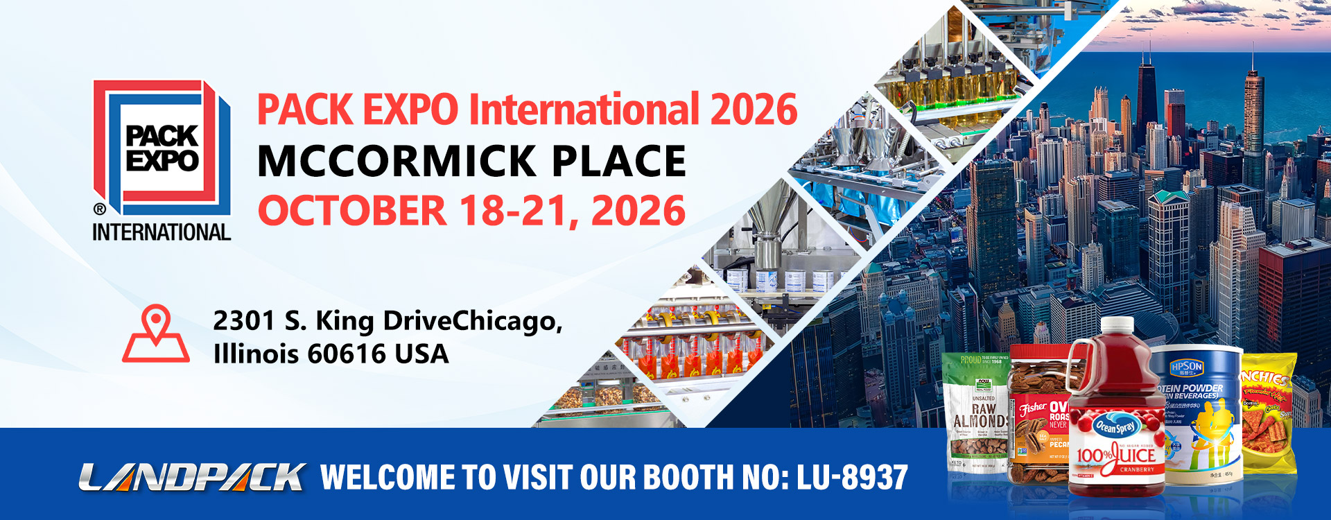 Visit LANDPACK at PACK EXPO International 2026 in Chicago — Booth LU-8937