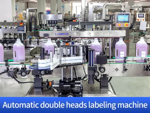 Automatic double heads labeling machine