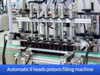 Automatic 6 heads pistons filling machine
