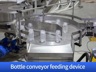 Bottle conveyor feeding device