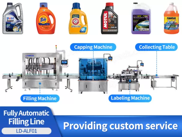 filling capping and labeling machine