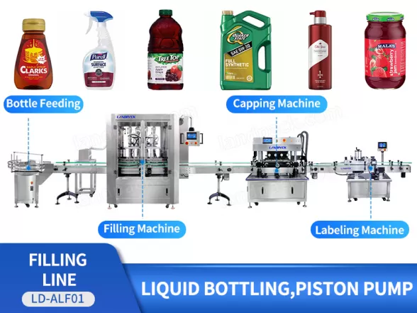 bottle filling capping and labeling machine