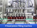4 head piston filling machine