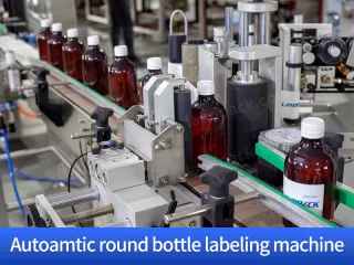 automatic round bottle labeling machine