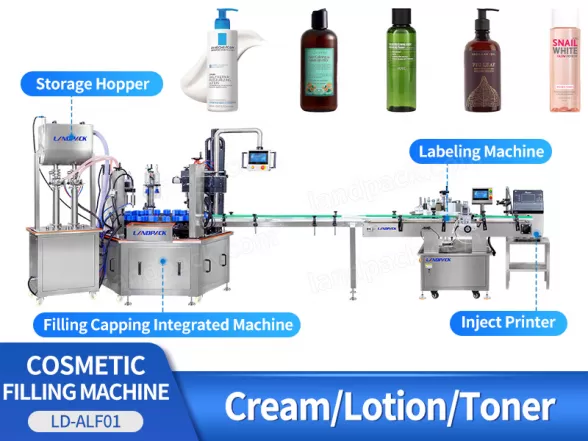 cosmetic cream filling machine