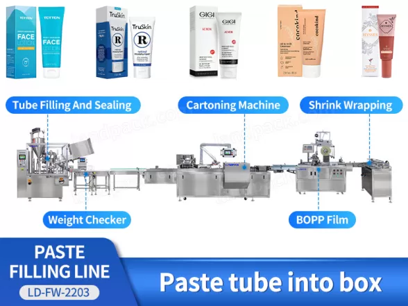 tube filling and sealing machine