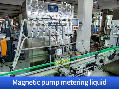 magnetic pump metering liquid