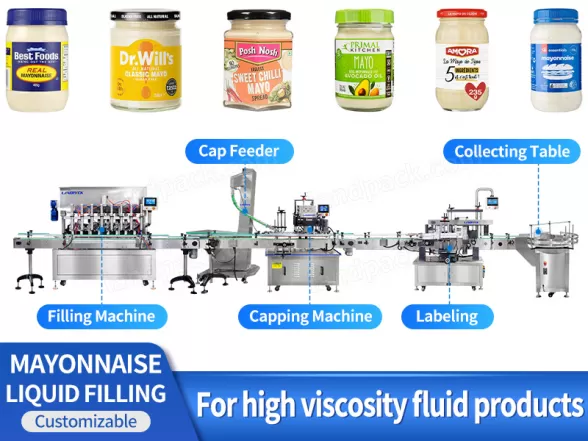 mayonnaise filling machine 