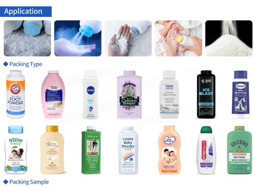 automatic talcum powder filling machine